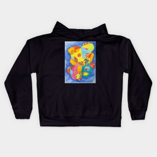 abstract in colors Kids Hoodie